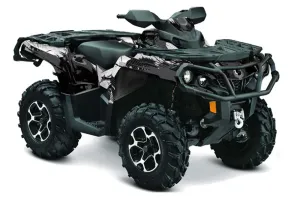 Can Am Outlander XMR / MAX / XT ATV Graphic Kit - 2006-2011 Carbon X Black