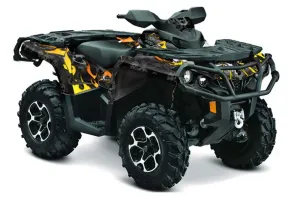 Can Am Outlander XMR / MAX / XT ATV Graphic Kit - 2006-2011 Motorhead Black