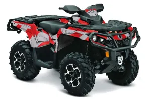 Can Am Outlander XMR / MAX / XT ATV Graphic Kit - 2006-2011 T Bomber Red
