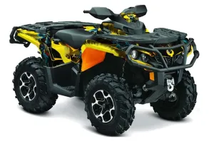 Can Am Outlander XMR / MAX / XT ATV Graphic Kit - 2006-2011 Zombie Trooper Yellow