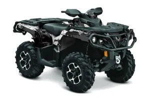 Can Am Outlander XT / DPS / SST ATV Graphic Kit - 2013-2016 Carbon X Black