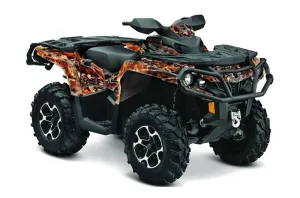 Can Am Outlander XT / DPS / SST ATV Graphic Kit - 2013-2016 Firestorm Silver