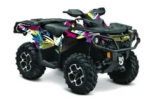 Can Am Outlander XT / DPS / SST ATV Graphic Kit - 2013-2016 Flashback