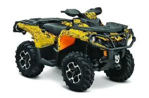 Can Am Outlander XT / DPS / SST ATV Graphic Kit - 2013-2016 Meltdown Yellow