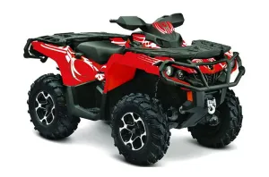 Can Am Outlander XT / DPS / SST ATV Graphic Kit - 2013-2016 Tribe Red