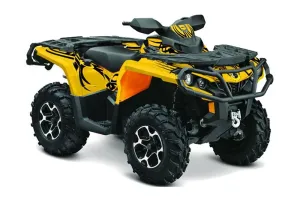 Can Am Outlander XT / DPS / SST ATV Graphic Kit - 2013-2016 Tribe Yellow