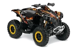 Can Am Renegade 500x/r / 800x/r ATV Graphic Kit - All Years Firestorm Black