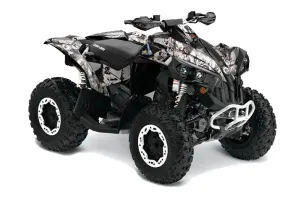 Can Am Renegade 500x/r / 800x/r ATV Graphic Kit - All Years Mad Hatter White