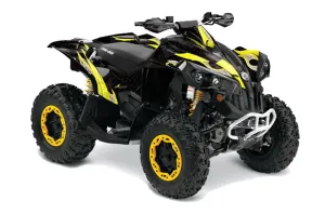 Can Am Renegade 500x/r / 800x/r ATV Graphic Kit - All Years Tribal Flames Yellow
