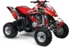 Can Am Bombardier DS650 ATV Graphic Kit - 2000-2007 Mad Hatter Red