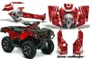 Can Am Outlander 500 / 650 / 800 / 800R / 1000 XT-P ATV Graphic Kit - 2013-2016 Bone Collector Red