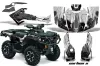 Can Am Outlander 500 / 650 / 800 / 800R / 1000 XT-P ATV Graphic Kit - 2013-2016 Carbon X Black