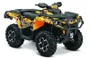 Can Am Outlander 500 / 650 / 800 / 800R / 1000 XT-P ATV Graphic Kit - 2013-2016 Ed Hardy - Love Kills Yellow