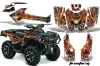 Can Am Outlander 500 / 650 / 800 / 800R / 1000 XT-P ATV Graphic Kit - 2013-2016 Firestorm Silver