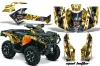 Can Am Outlander 500 / 650 / 800 / 800R / 1000 XT-P ATV Graphic Kit - 2013-2016 Mad Hatter Yellow