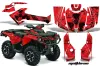 Can Am Outlander 500 / 650 / 800 / 800R / 1000 XT-P ATV Graphic Kit - 2013-2016 Meltdown Red