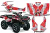 Can Am Outlander 500 / 650 / 800 / 800R / 1000 XT-P ATV Graphic Kit - 2013-2016 T Bomber Red