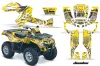 Can Am Outlander EFI 500 / 650 / 800 / 1000 ATV Graphic Kit - 2006-2011 Deaden Yellow