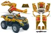 Can Am Outlander EFI 500 / 650 ATV Custom Graphic Kit - 2012-2015