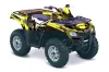 Can Am Outlander EFI 500 / 650 ATV Graphic Kit - 2012-2015 Carbon X Yellow