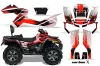Can Am Outlander MAX 500 / 650 / 800 ATV Graphic Kit - 2006-2012 Carbon X Red