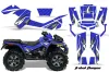 Can Am Outlander XMR 800R ATV Graphic Kit - 2006-2012 Tribal Flames Blue
