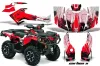 Can Am Outlander XT / DPS / SST ATV Graphic Kit - 2013-2016 Carbon X Red