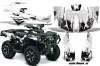 Can Am Outlander XT / DPS / SST ATV Graphic Kit - 2013-2016 Carbon X White