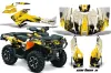 Can Am Outlander XT / DPS / SST ATV Graphic Kit - 2013-2016 Carbon X Yellow