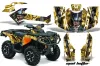 Can Am Outlander XT / DPS / SST ATV Graphic Kit - 2013-2016 Mad Hatter Yellow