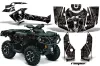 Can Am Outlander XT / DPS / SST ATV Graphic Kit - 2013-2016 Reaper Black