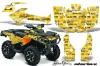 Can Am Outlander XT / DPS / SST ATV Graphic Kit - 2013-2016 Silver Star - -Silverhaze Yellow