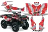 Can Am Outlander XT / DPS / SST ATV Graphic Kit - 2013-2016 T Bomber Red