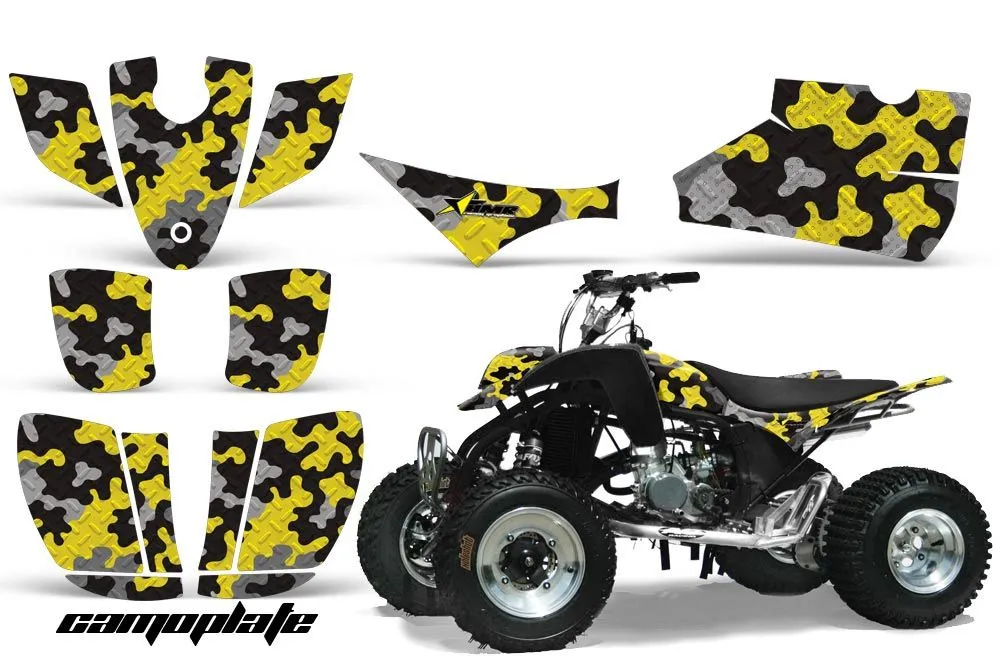 Cobra ECX 50 / 70 / 80 ATV Graphic Kit - All Years Camoplate Yellow
