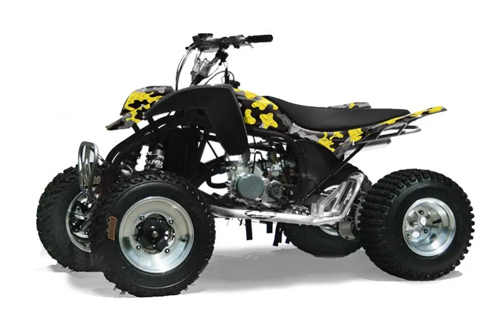 Cobra ECX 50 / 70 / 80 ATV Graphic Kit - All Years Camoplate Yellow