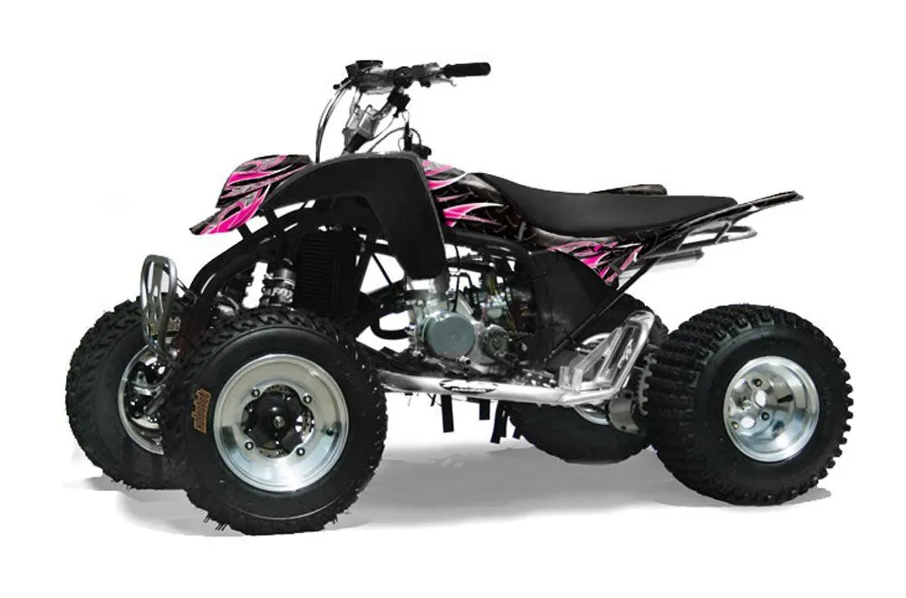 Cobra ECX 50 / 70 / 80 ATV Graphic Kit - All Years Tribal Flames Pink