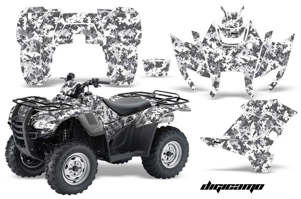 Honda Rancher AT ATV Graphic Kit - 2007-2013 Digi Camo White