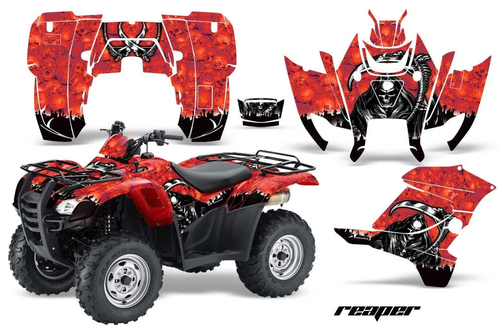 Honda Rancher AT ATV Graphic Kit - 2007-2013 Reaper Red