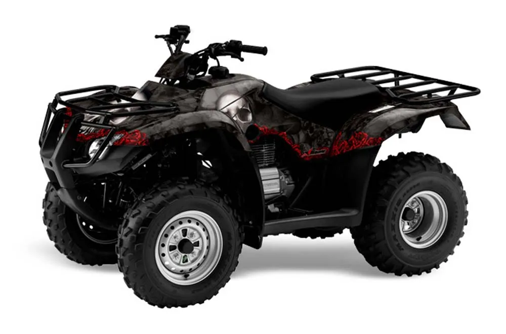 Honda Recon ES Fourtrax ATV Graphic Kit - 2005-2018 Bone Collector Black