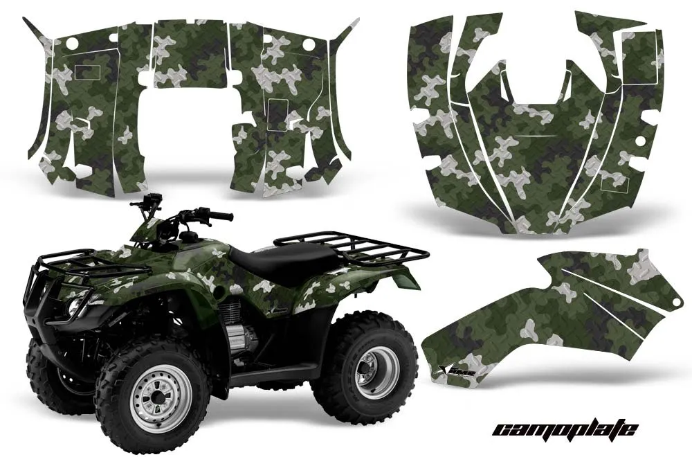 Honda Recon ES Fourtrax ATV Graphic Kit - 2005-2018 Camoplate Green