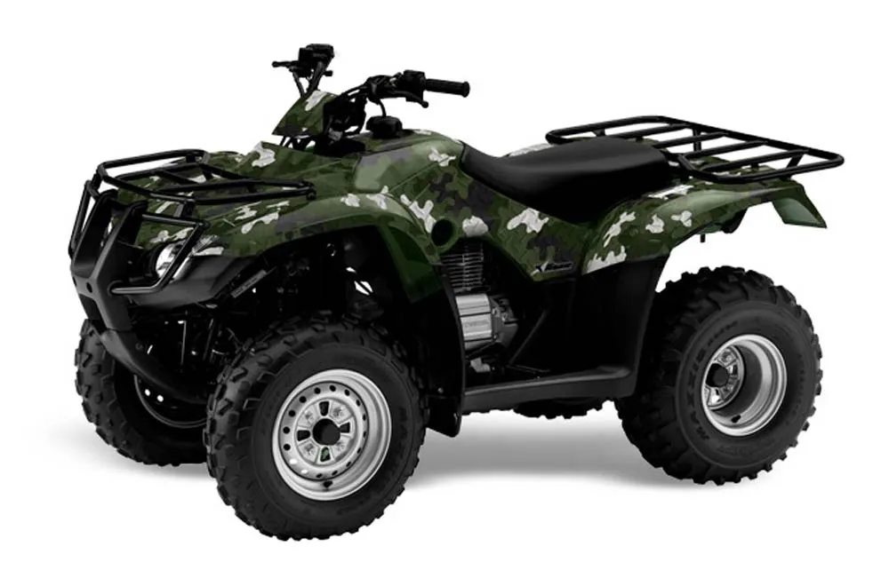 Honda Recon ES Fourtrax ATV Graphic Kit - 2005-2018 Camoplate Green