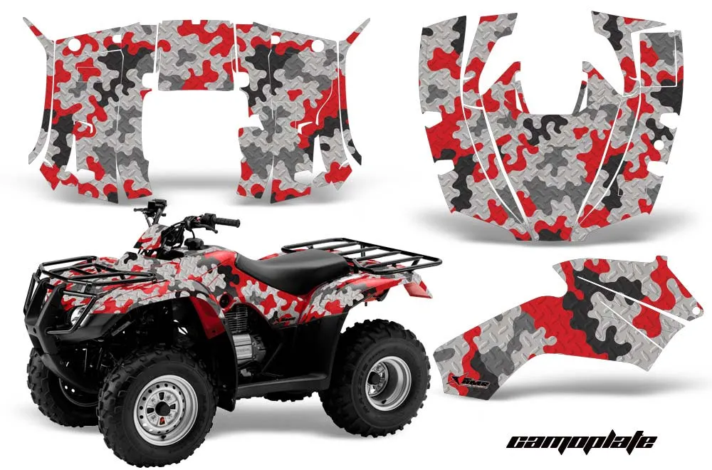 Honda Recon ES Fourtrax ATV Graphic Kit - 2005-2018 Camoplate Red