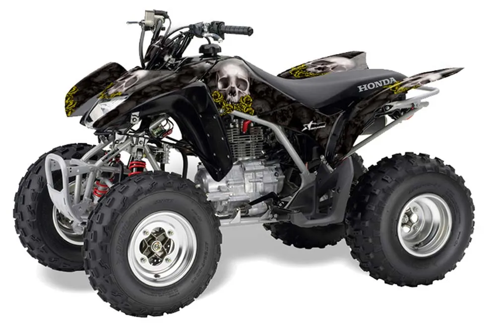 Honda TRX 250EX / 250R / 250X ATV Graphic Kit - 2006-2024 Bone Collector Yellow