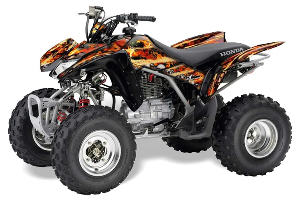 Honda TRX 250EX / 250R / 250X ATV Graphic Kit - 2006-2024 Firestorm Black
