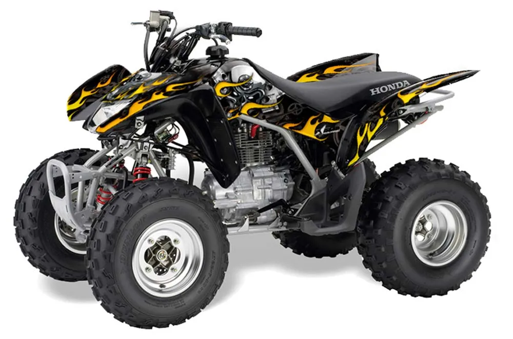 Honda TRX 250EX / 250R / 250X ATV Graphic Kit - 2006-2024 Motorhead Black