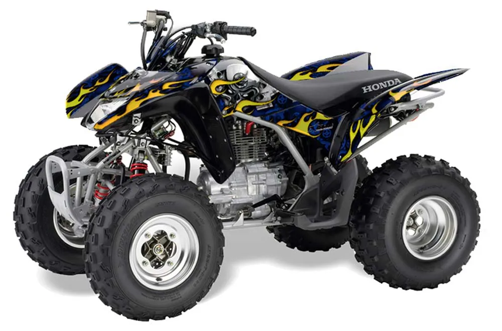 Honda TRX 250EX / 250R / 250X ATV Graphic Kit - 2006-2024 Motorhead Blue