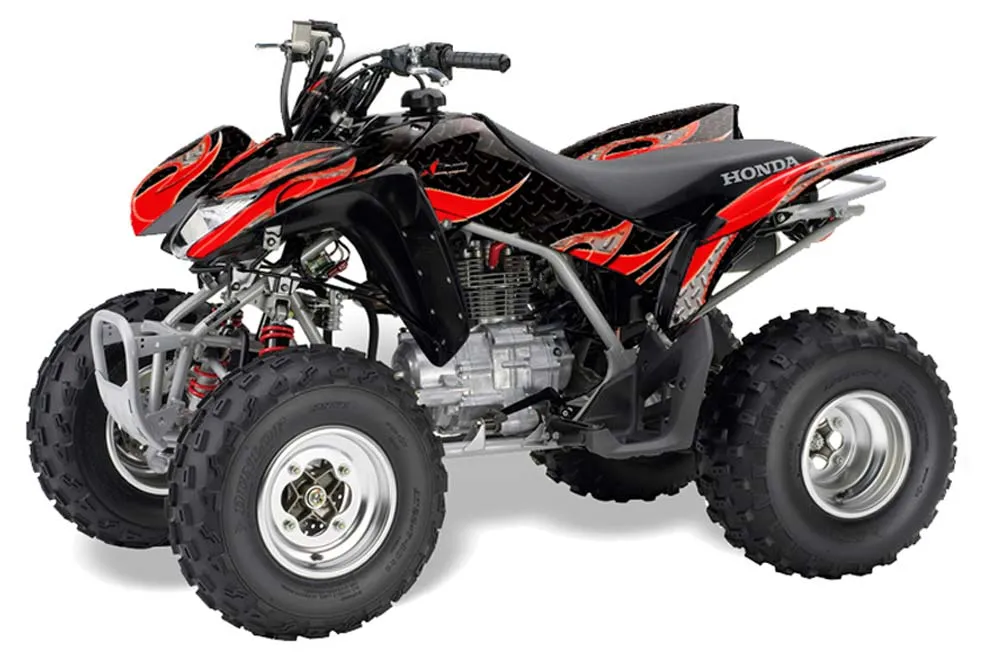 Honda TRX 250EX / 250R / 250X ATV Graphic Kit - 2006-2024 Tribal Flames Red