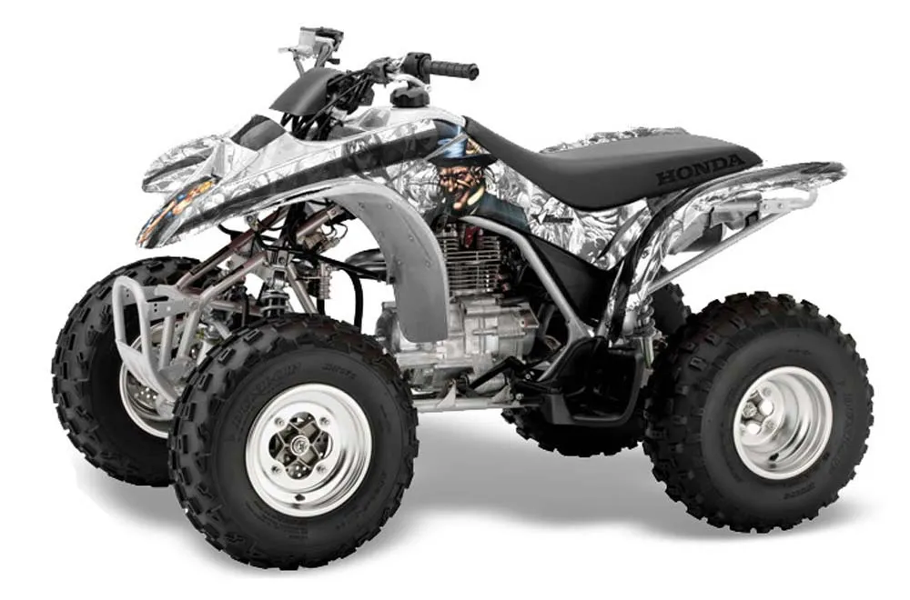 Honda TRX 250EX / 250X ATV Graphic Kit - 2002-2005 Mad Hatter White
