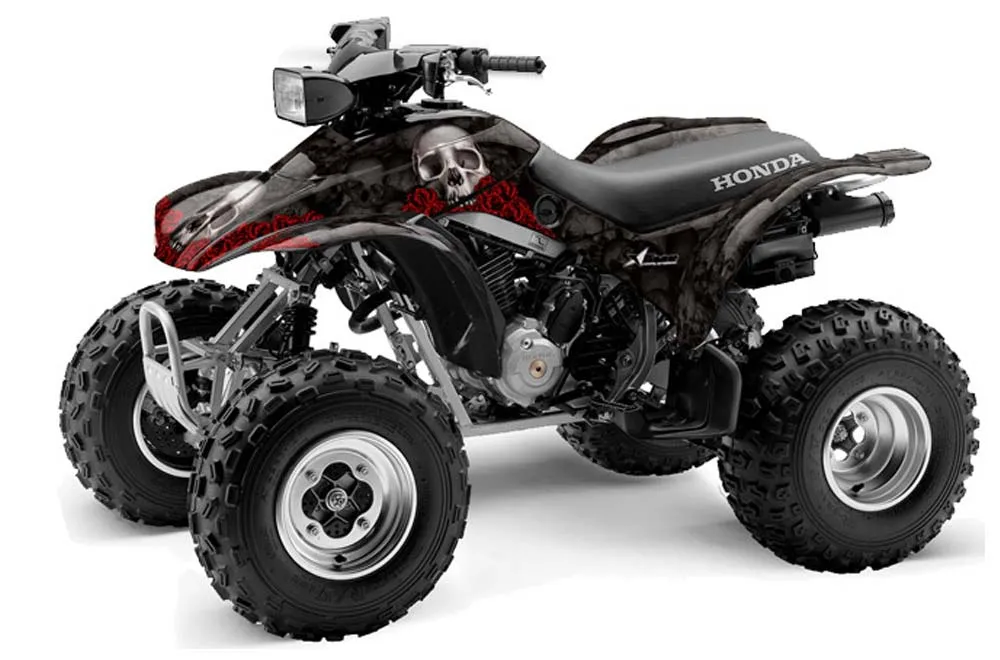 Honda TRX 300EX ATV Graphic Kit - 1993-2006 Bone Collector Black