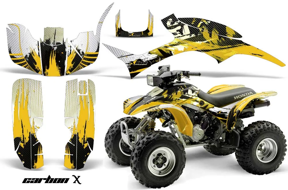 Honda TRX 300EX ATV Graphic Kit - 1993-2006 Carbon X Yellow